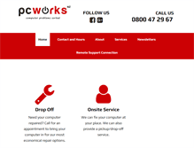 Tablet Screenshot of pcworks.co.nz